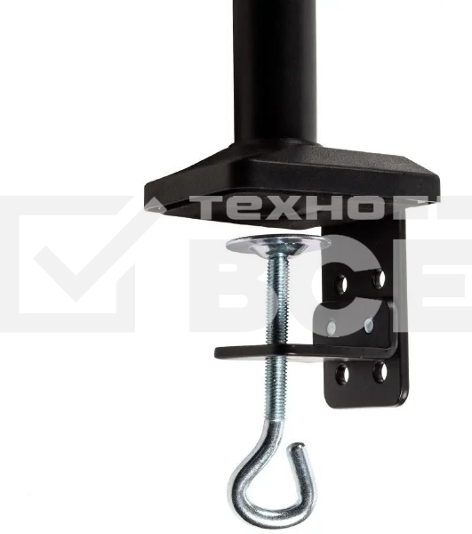 Кронштейн для мониторов ЖК Kromax OFFICE-11 черный 15'-32' макс.10кг настольный поворот и наклон