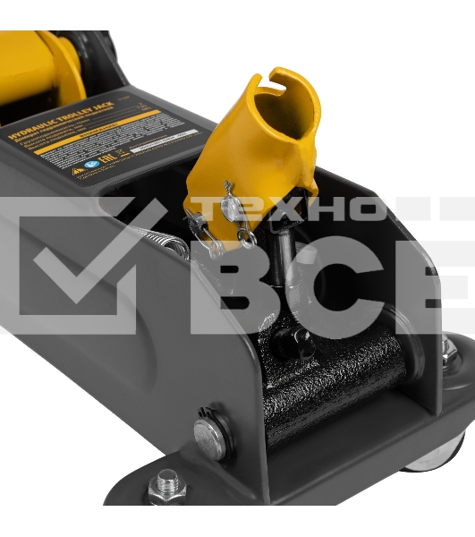 Домкрат гидравлический подкатной Denzel, 2 т, 135-385 мм 51230