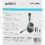 Гарнитура A4Tech FStyler FH100U чёрный, проводная, USB, фото2