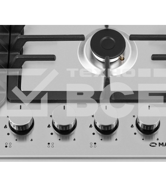 Газовая варочная панель Maunfeld EGHS.64.43CS/G, 4 конфорки, нержавеющая сталь, серебристый