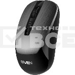 Мышь беспроводная SVEN RX-380W серый металлик, 1600 dpi, радиоканал, USB, кнопки - 4, фото7