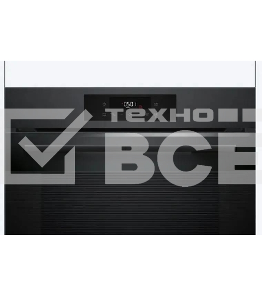 Духовой шкаф электрический Bosch HJG852YT0T Serie 6, 60 см, 66 л, черный матовый,сенсорное управление, 8 режимов+AutoPilot 30(30 автоматических программ), LCD-дисплей, галогенное освещение, самоочистка EcoClean,Soft Open and Soft Close door,телескопические направляющие на 2 уровнях
