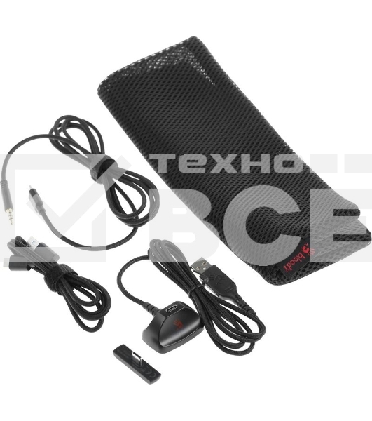 Гарнитура беспроводная с микрофоном A4Tech Bloody MR720 белый/красный мониторные BT/Radio оголовье (MR720 NARAKA)