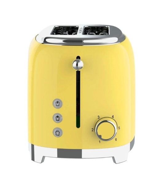 Тостер Tesler TT-260, желтый, 815 Вт, 2 слота