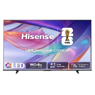 Телевизор Hisense 85' 85E7S черный, 4K UltraHD, 3840x2160 QLED, Smart TV