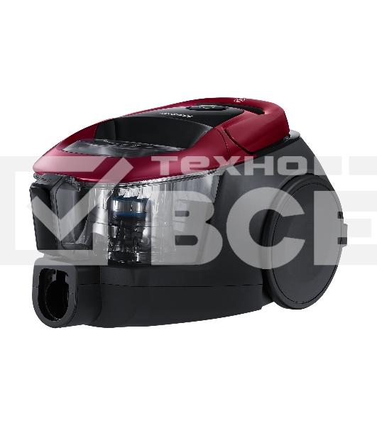 Пылесос Samsung VC18M31A0HP бордовый/черный, 380/1800 Вт, уборка сухая, пылесборник контейнер 2 л