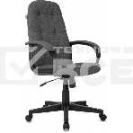Кресло руководителя Бюрократ CH 002 Fabric 3C1 серый, крестов. пластик, фото 1