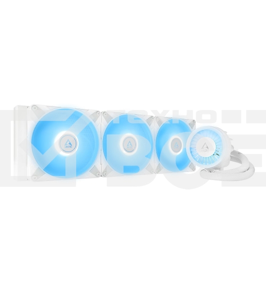 Жидкостная система охлаждения Arctic Liquid Freezer III 420 A-RGB белый, 140 мм, алюминий, 2800 об/мин, 26 дБ, 4 pin, 374 Вт