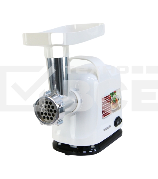 Мясорубка электрическая Willmark WMG-2512X (2000Вт, реверс, защита двиг., 2 реш.)