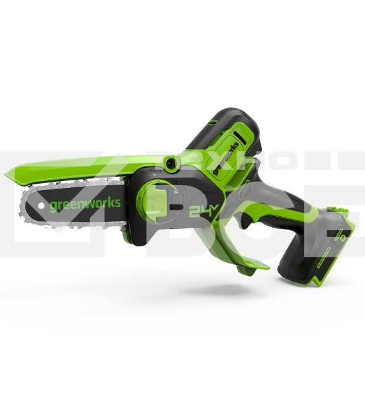 Цепная мини пила GreenWorks G24MCS10K2 аккумуляторная, 24v, 10 см, c АКБ 2АЧ и ЗУ (2008207UA)
