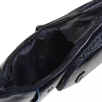 Рюкзак слинг Piquadro Blue Square Revamp CA5577B2V/BLU, кожа, синий, фото5