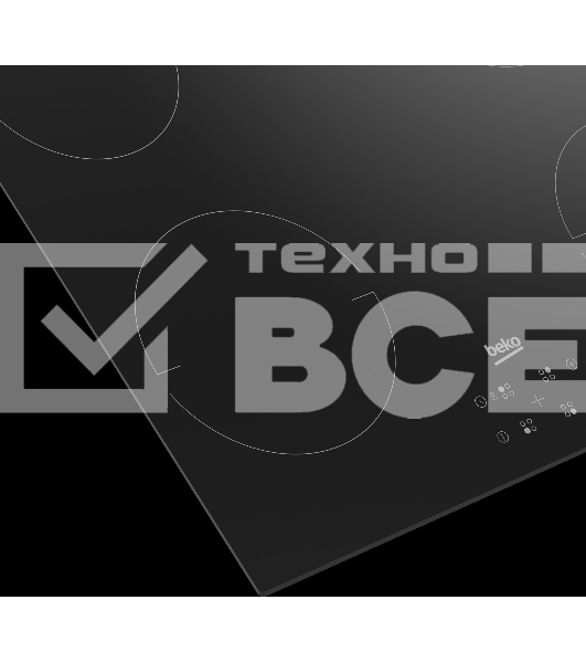 Встраиваемая индукционная варочная поверхность Beko HII 64401 QT, Черный
