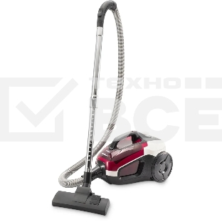 Пылесос Hyundai HYV-C3370 белый/красный, 380/2400 Вт, уборка сухая, пылесборник контейнер 3.5 л