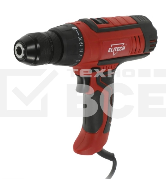 Шуруповерт Elitech ДШ 0110РЭ DC-100Вт, Сетевой