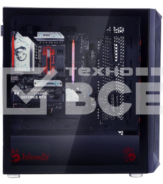 Компьютер Bloody BD-PC RB65C2 MT Ryzen 5 7500F (3.7) 16Gb SSD1Tb RTX4060 8Gb Windows 11 Home 64 GbitEth 650W черный (2086010)