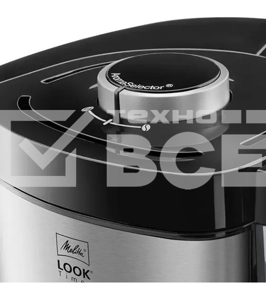 Кофеварка капельная Melitta Look V Therm Timer Black Filter черный/нержавеющая сталь, исп. кофе - молотый, 1.25 л, 1000 Вт