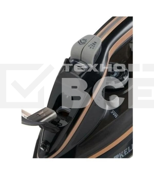 Утюг Kelli KL-1645 черный/коричневый