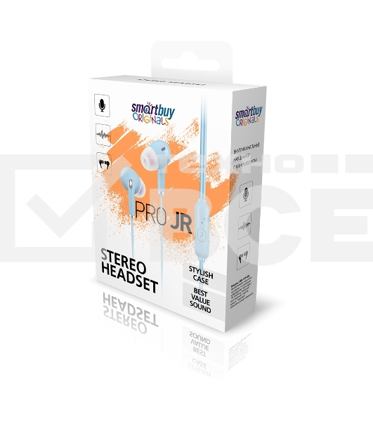 Внутриканальная гарнитура Smartbuy Pro JR, голубая (SBH-105-BU)