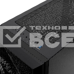 Компьютерный корпус без блока питания HSPD M340, Mesh Mid Tower, черный, TG, 0.5 SPCC, no fans, mATX, mITX, 165/350/200мм, 2x2.5