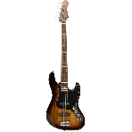 Бас-гитара STAGG SBJ-30 SNB 4-х струнная форма Jazz Bass, корпус павловния, гриф клен, накладка грифа палисандр, 20 ладов, мензура 867 мм, колки никелированные, бридж JB Classic, звукосниматели 2xJB, регуляторы 2x громкости, 1x тона, цвет Sunburst, фото 1