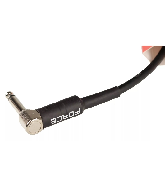 Инструментальный кабель FORCE FGC-19/025L Jack - Jack, угловые штекеры, 0,25 м