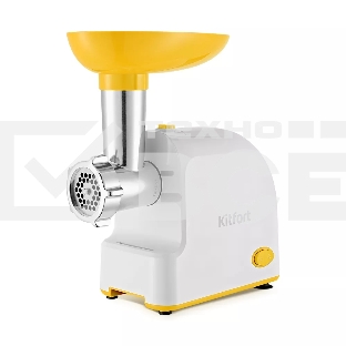 Мясорубка электрическая Kitfort КТ-2113-2 1000Вт белый/желтый