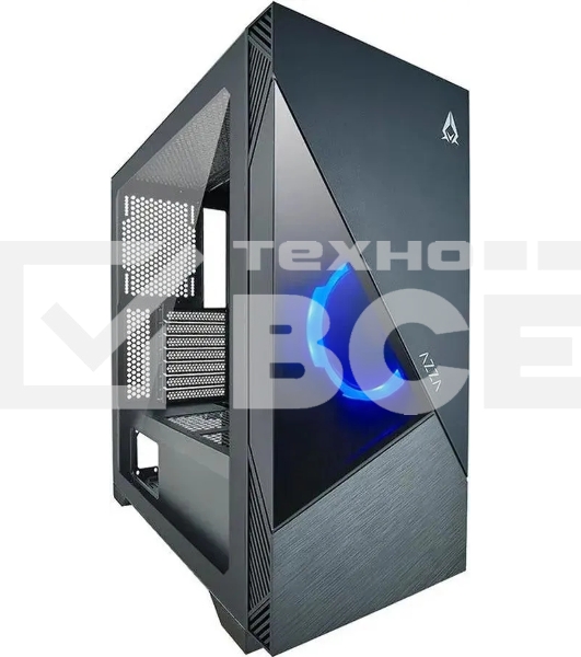 Компьютерный корпус Azza Eclipse черный без БП ATX 9x120mm 5x140mm 2xUSB2.0 1xUSB3.0 audio bott PSU