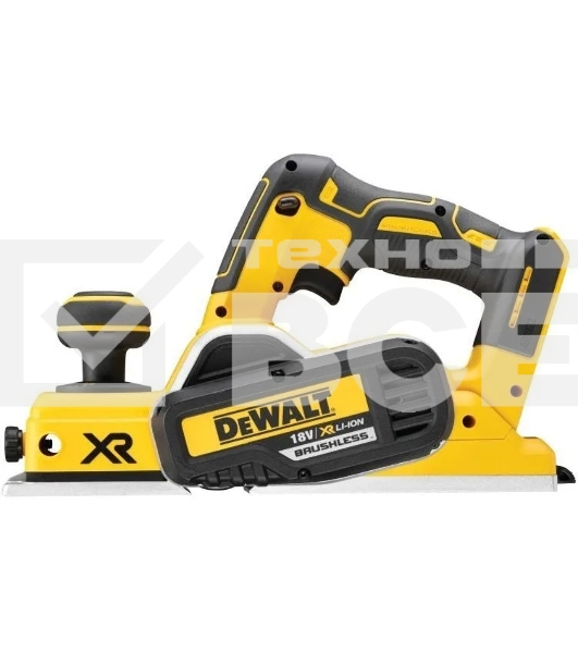 Аккумуляторный бесщеточный рубанок XR DeWalt DCP580N-XJ черный/желтый
