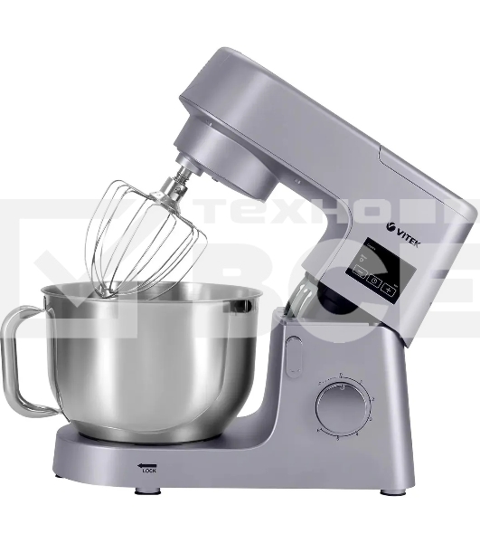 Миксер планетарный Vitek VT-PM0550 2000Вт серебристый