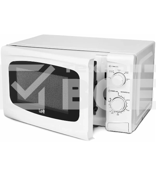 Микроволновая печь LEFF 20MM721W белый, 20 л, 700 Вт, переключатели - поворотный механизм