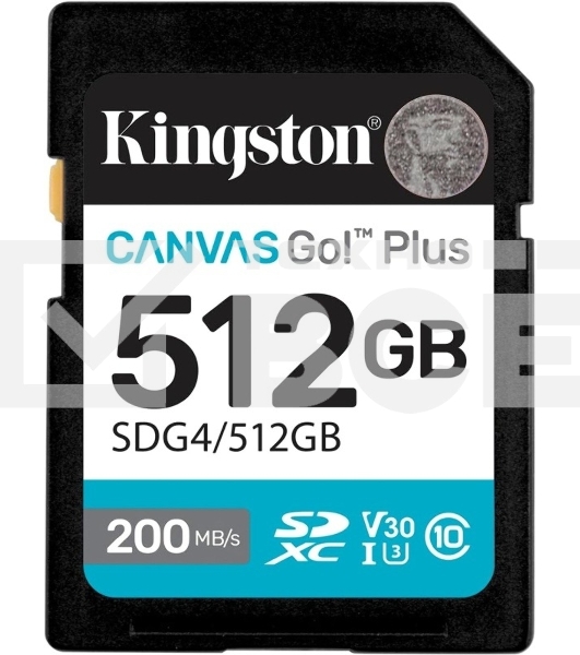 Флеш карта SDXC 512Gb Kingston SDG4/512Gb Canvas Go! Plus w/o adapter