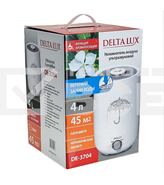 Увлажнитель воздуха ультразвуковой DELTA LUX DE-3704 белый