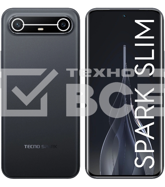 Смартфон Tecno Spark Slim 8/256Gb, черный