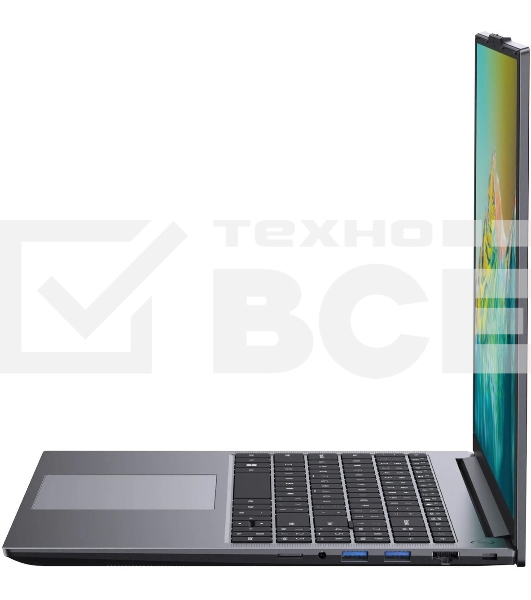 Ноутбук CHUWI CoreBook Plus 16'(1920x1200 (матовый) IPS)/AMD Ryzen 5 7430U(2.3Ghz)/16384Mb/512SSDGb/noDVD/Int:AMD Radeon/Cam/BT/WiFi/74WHr/war 1y/1.88kg/Grey/Win11Home + мышь