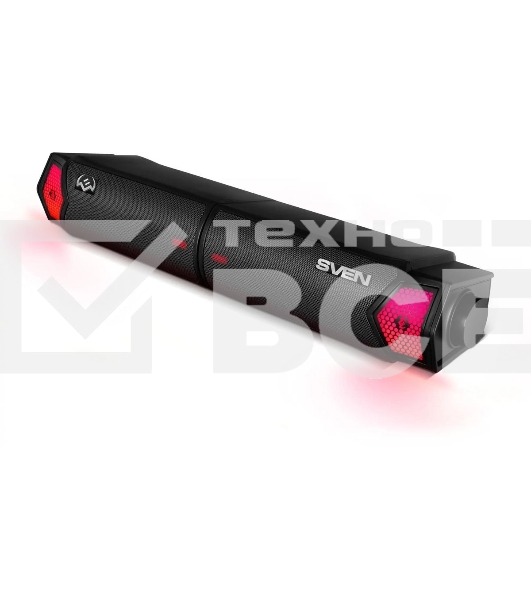 Саундбар мини SVEN SB-G1450, черный (10 Вт, питание USB, Bluetooth, подсветка)