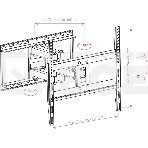 Кронштейн для телевизора Arm Media COBRA-50 черный, 26'-55' макс. 35 кг, настенный, поворотно-выдвижной и наклонный, фото2