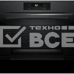 Духовой шкаф электрический Bosch HJG852YT0T Serie 6, 60 см, 66 л, черный матовый,сенсорное управление, 8 режимов+AutoPilot 30(30 автоматических программ), LCD-дисплей, галогенное освещение, самоочистка EcoClean,Soft Open and Soft Close door,телескопические направляющие на 2 уровнях, фото 1