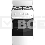 Плита газовая Darina S GM 441 001 W белый/черный, конфорок 4 шт, духовка 50 л, 50 см x 85 см x 51 см, фото 1