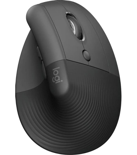 Мышь беспроводная Logitech Lift графитовый, 4000 dpi, радиоканал, Bluetooth, USB, кнопки - 6