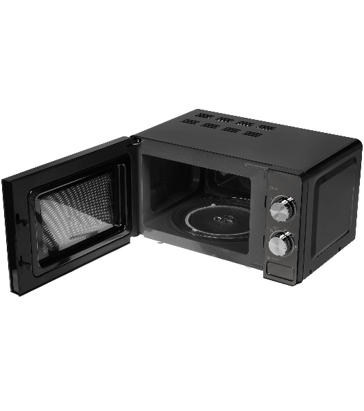 Микроволновая печь Tesler MM-2002 зеркальный/черный, 20 л, 700 Вт, переключатели - поворотный механизм