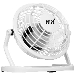 Вентилятор Rix RDF-1500USB белый, настольный, 2.5 Вт, 1 скорость, 10 см, фото 1