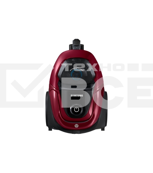 Пылесос Samsung VC18M31A0HP бордовый/черный, 380/1800 Вт, уборка сухая, пылесборник контейнер 2 л