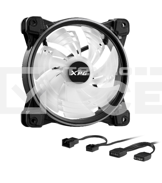Вентилятор для корпуса ADATA XPG HURRICANE 120 PWM ARGB черный, 120 мм, пластик, 2000 об/мин, 18.17 дБ, 4 pin