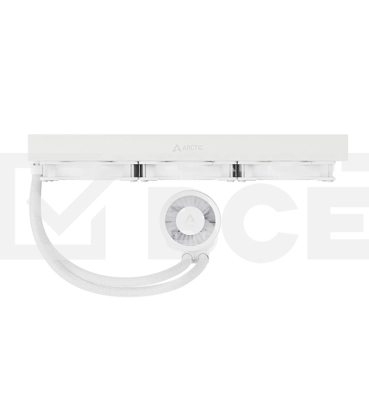Жидкостная система охлаждения Arctic Liquid Freezer III 420 A-RGB белый, 140 мм, алюминий, 2800 об/мин, 26 дБ, 4 pin, 374 Вт