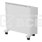 Конвектор Denzel XCE-1000 белый, 1000 Вт, 15 м2, термостат, фото 1