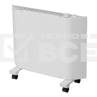 Конвектор Denzel XCE-1000 белый, 1000 Вт, 15 м2, термостат