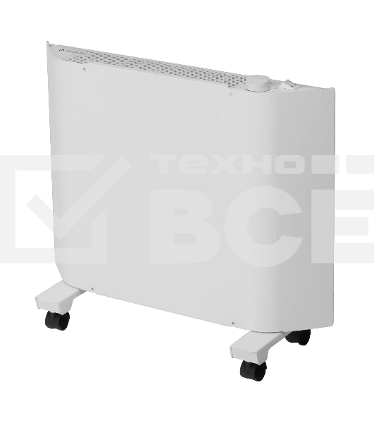 Конвектор Denzel XCE-1000 белый, 1000 Вт, 15 м2, термостат