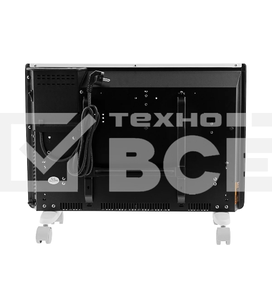 Конвектор гибридный Denzel HybridX-1500 белый, 1500 Вт, 25 м2, термостат, дисплей
