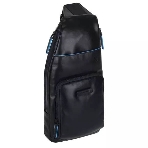 Рюкзак слинг Piquadro Blue Square Revamp CA5577B2V/BLU, кожа, синий, фото6