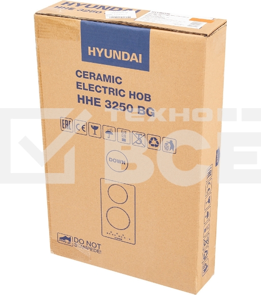Варочная поверхность Hyundai HHE 3210 BG черный